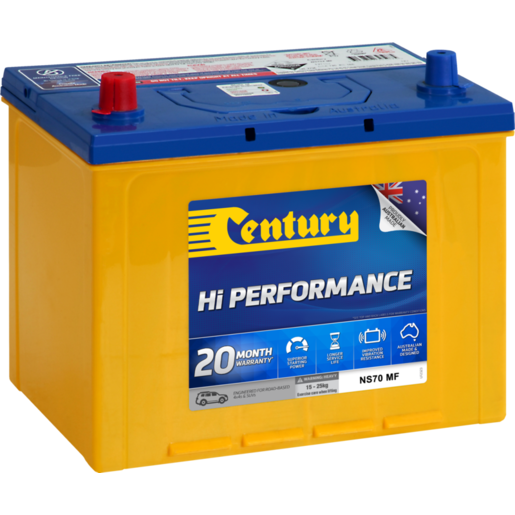 Century Hi Performance 4x4 NS70 MF 12V 650CCA 75Ah 4WD & SUV Battery