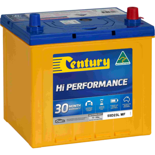 Century Hi Performance 55D23L MF 12V 540CCA 60Ah Car Battery