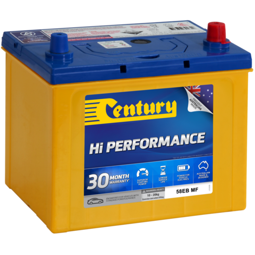Century Hi Performance 58EB MF 12V 560CCA 57Ah Car Battery