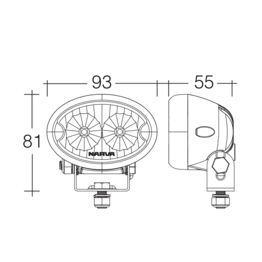 Narva LED Work Lamp Flood Beam 9-64V