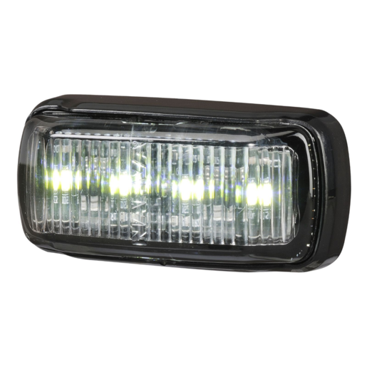 Narva LED Front End Outline Marker White with Black Deflector 9-33V 0.5 Cable