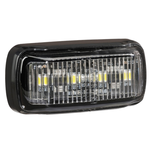 Narva LED Front End Outline Marker White with Black Deflector 9-33V 0.5 Cable