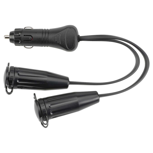 Narva Heavy-Duty Adaptor Cigarette Lighter Plug to Twin Merit Sockets
