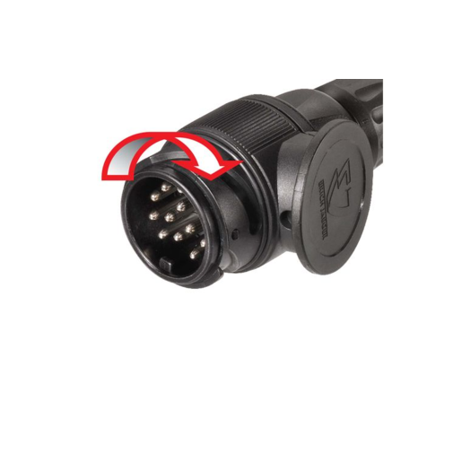 Narva 13 Euro Round Socket 7 Flat PLG