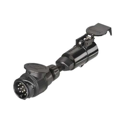 Narva 13-Pin Euro Round Socket to 7-Pin Large Round Plug on Trailer