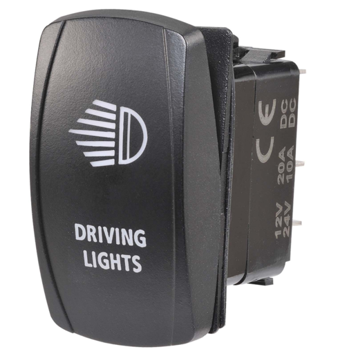 Narva Off/On LED Illuminated Sealed Rocker Switch Driving Lights Symbol 12/24V