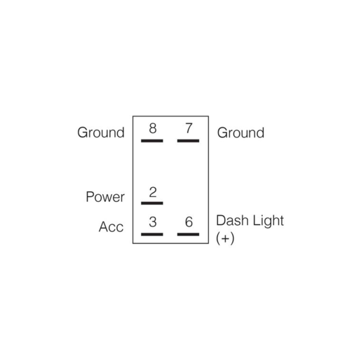 Narva Off/On LED Illuminated Sealed Rocker Switch Driving Lights Symbol 12/24V