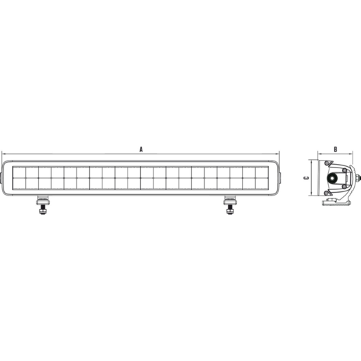 RoadVision 21" LED Light Bar Projector Combo 8 Driving 561x67x70mm