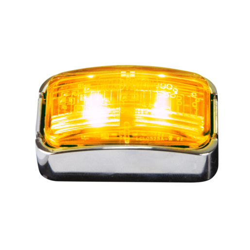 RoadVision LED Clearance Light Amber / Clear Lens 10-30V 56x31x22mm