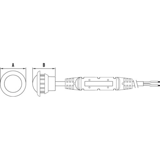 RoadVision LED Clearance Light White BR11 Series 10-30V 28mmx25mm