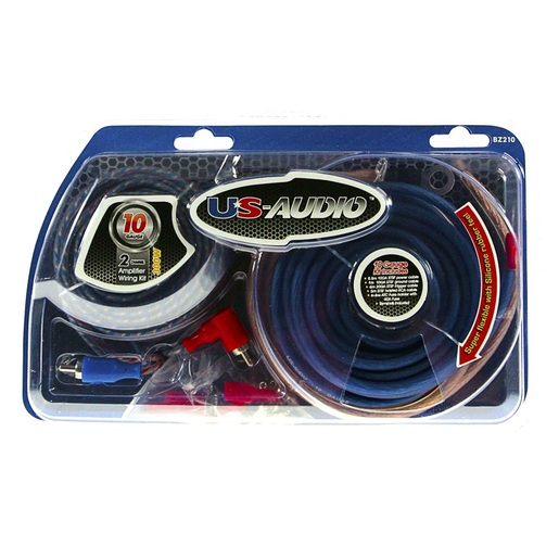 US Audio 10GA 2 Channel Amp Wiring Install Kit