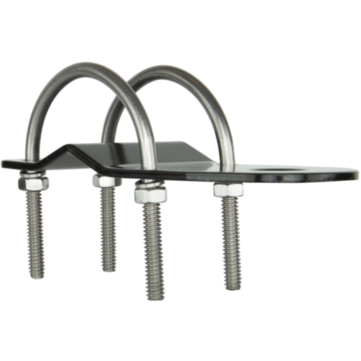 GME 3mm Bull Bar Bracket w/ "U" Bolts Black - MB408B