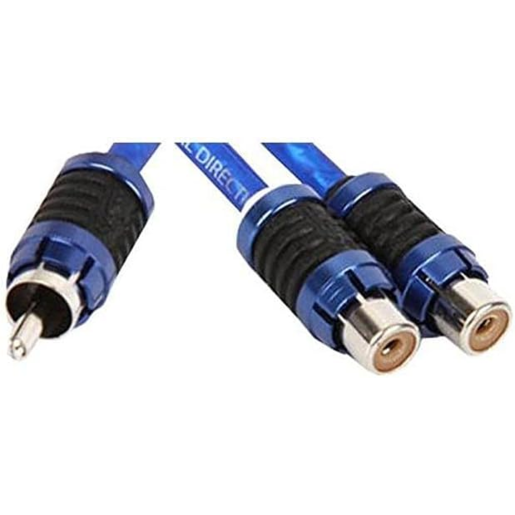 Stinger 6000 Series 2 Channel Audiophile Grade RCA Y-Adaptor Cable