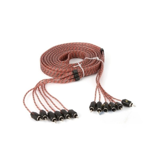 Stinger 4000 Series 6 Channel Professional RCA Interconnects 17ft