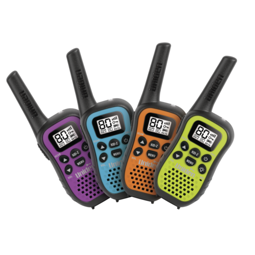 Uniden UHF CB Handheld Radio 80CH With Kid Zone Quad Colour Pack