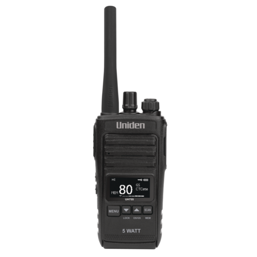 Uniden UHF CB Splashproof Handheld Radio 5 Watt