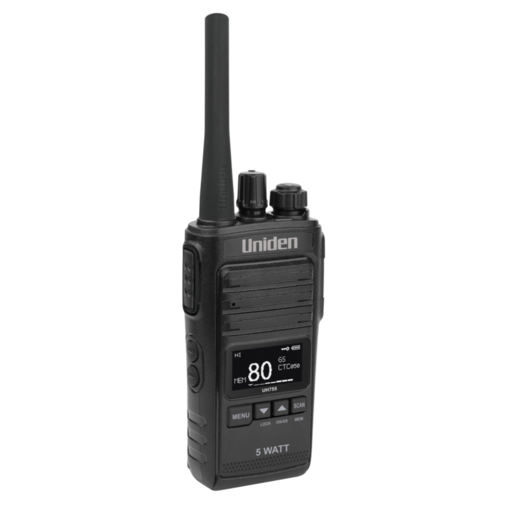 Uniden UHF CB Splashproof Handheld Radio Deluxe Pack 5 Watt