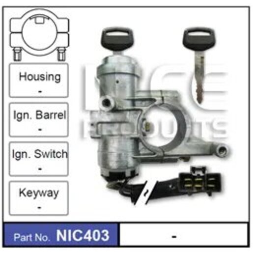 Nice Products Ignition Switch & Lock Assembly - NIC403