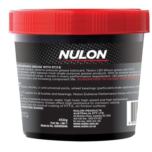 Nulon Xtreme Performance Grease with PTFE Tub 450g