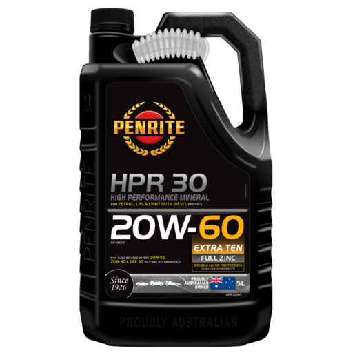 Penrite HPR 30 20W-60 Mineral Engine Oil 5L