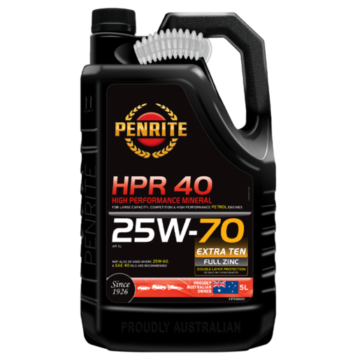Penrite HPR 40 25W-70 Mineral Engine Oil 5L