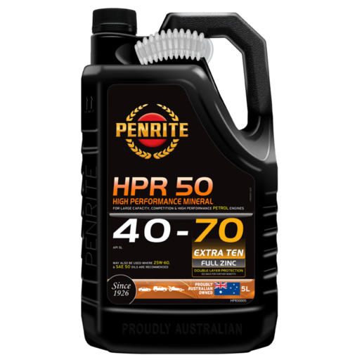 Penrite HPR 50 Mineral 40-70 Engine Oil 5L
