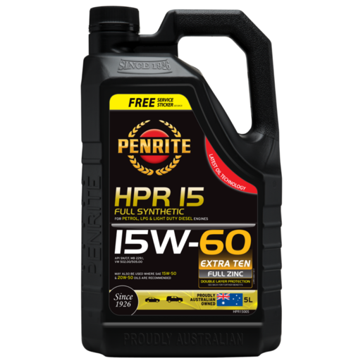 Penrite HPR 15 15W-60 Full Synthetic Engine Oil 5L
