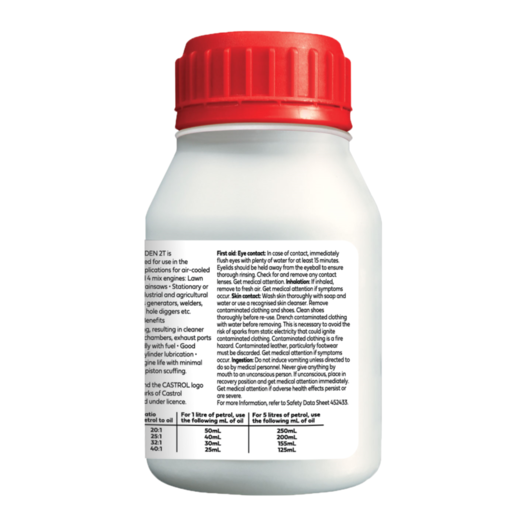 Castrol Garden 2T 2-Stroke Engine Oil 200ml