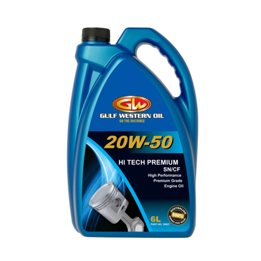 Gulf Western Hi Tech Premium 20W-50 Engine Oil 6L