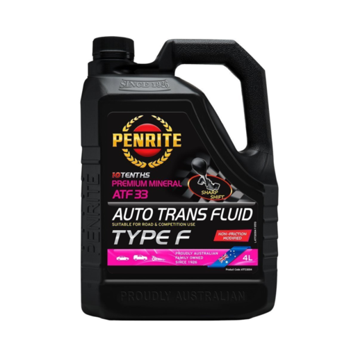 Penrite 10 Tenths ATF 33 Type F Mineral Auto Trans Fluid 4L | Penrite ...