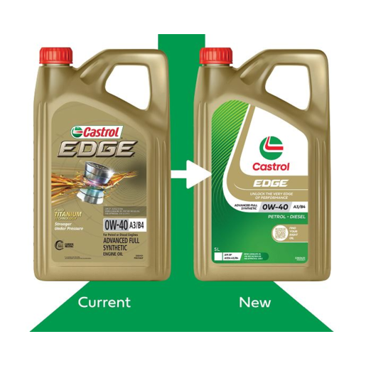 Castrol Edge 0W-40 A3 B4 Full Synthetic Engine Oil 5L