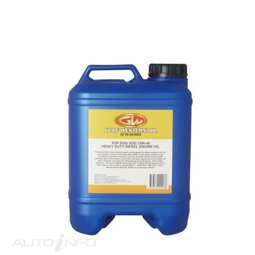 Gulf Western Top Dog XDO 15W-40 Mineral Diesel Engine Oil 10L