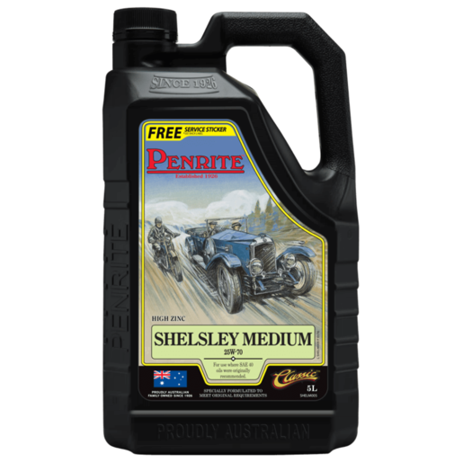 Penrite Shelsley Medium Mineral 25W-70 5L - SHELM005