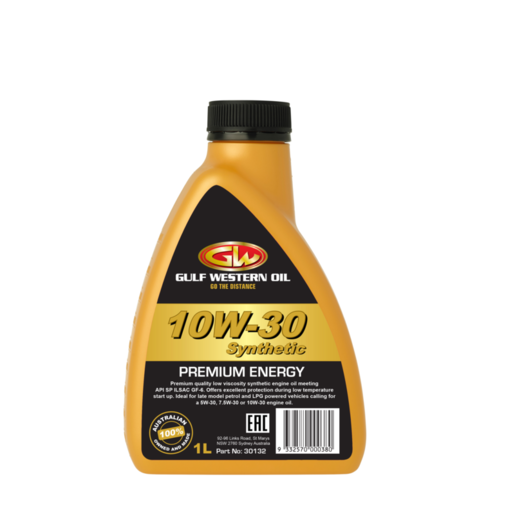 Gulf Western Premium Energy 10W-30 Semi Synthetic Engine Oil 1L