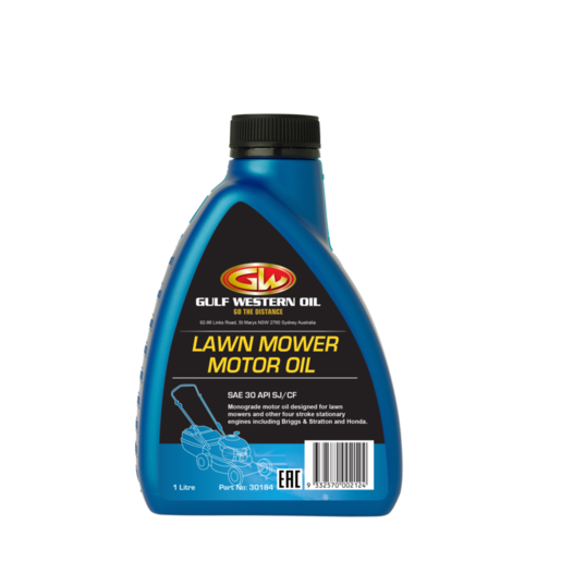 Gulf Western Lawn Mower 30 Mineral Motor Oil 1L