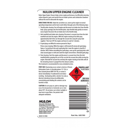 Nulon Pro-Strength Upper Engine Cleaner 150g