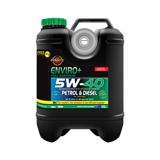 Penrite Enviro+ 5W-40 Full Synthetic Engine Oil 10L