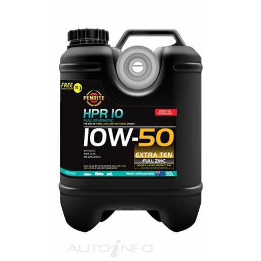 Penrite HPR 10 10W-50 Full Synthetic Engine Oil 10L