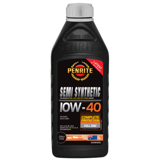 Penrite 10W-40 Semi Synthetic Engine Oil 1L