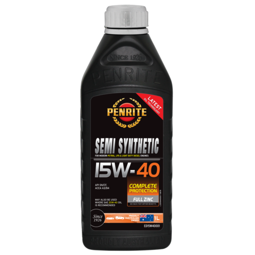 Penrite 15W-40 Semi Synthetic Engine Oil 1L