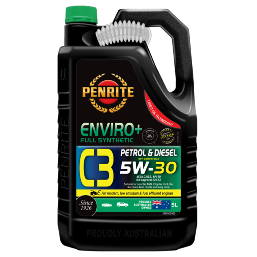 Penrite Enviro+ C3 5W-30 Full Synthetic Engine Oil 5L