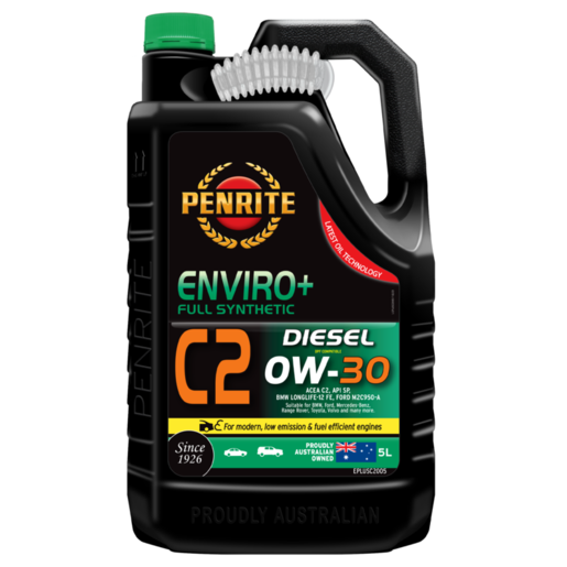 Penrite Enviro+ C2 0W-30 Full Synthetic Engine Oil 5L