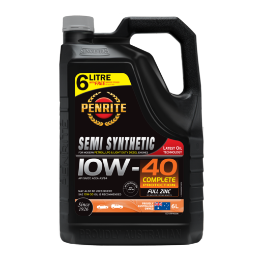 Penrite 10W-40 Semi Synthetic Engine Oil 6L