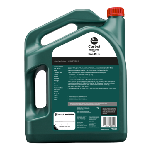 Castrol Magnatec 5W-30 Full Synthetic SUV Engine Oil 7L