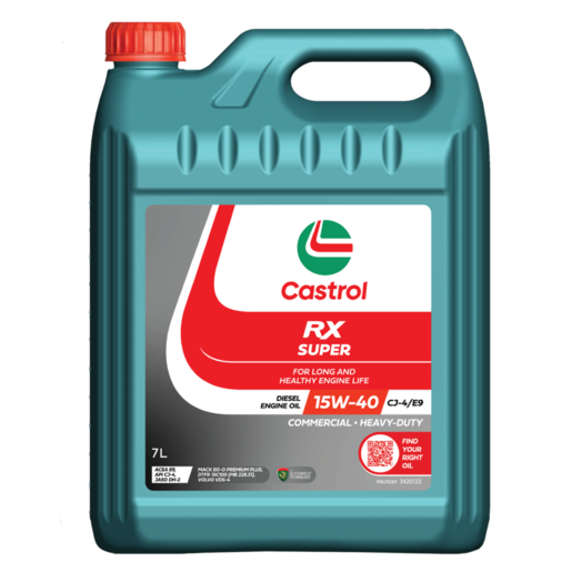 Castrol RX Super 15W-40 CJ-4/E9 Diesel Engine Oil 7L
