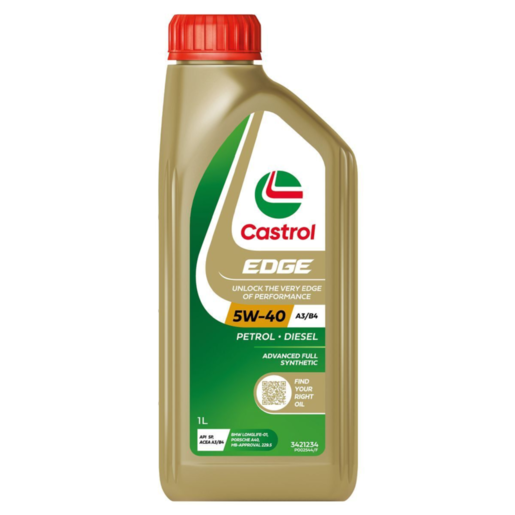Castrol Edge 5W-40 A3/B4 Full Synthetic Engine Oil 1L