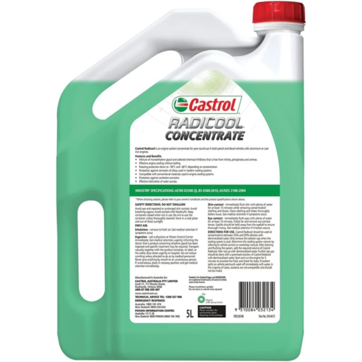 Castrol Radicool Concentrate Antifreeze Coolant 5L