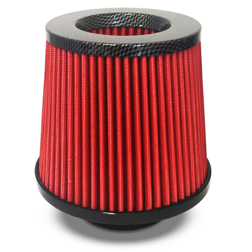 SAAS Pod Filter Red Urethane Carbon Top 76mm - SF1223