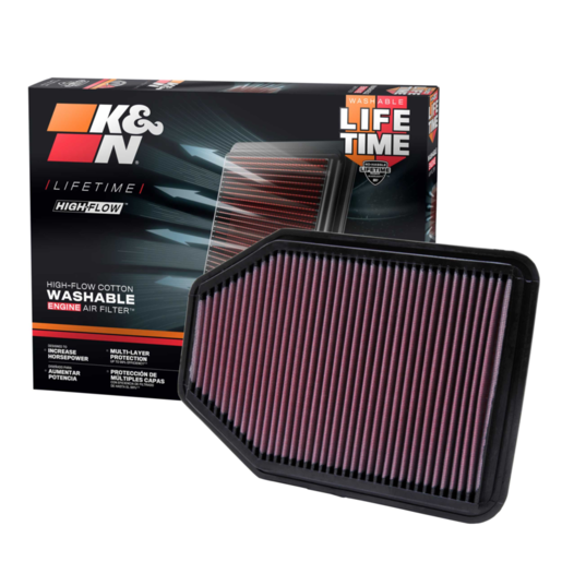 K&N Engine Air Filter To Suit Jeep Wrangler V6 3.8L F/I - KN33-2364