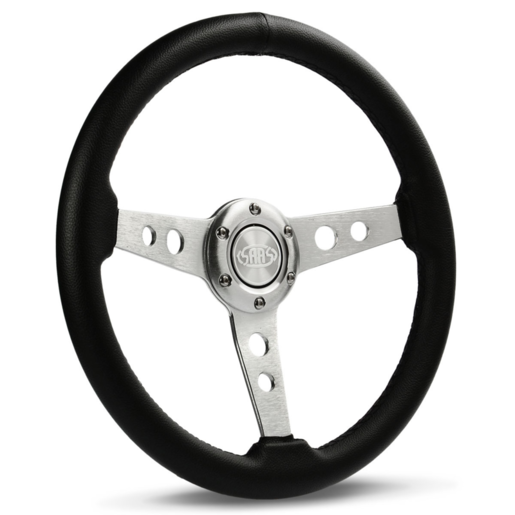 SAAS Steering Wheel PVC 14" ADR Retro Brushed Spoke - SW616OS-R